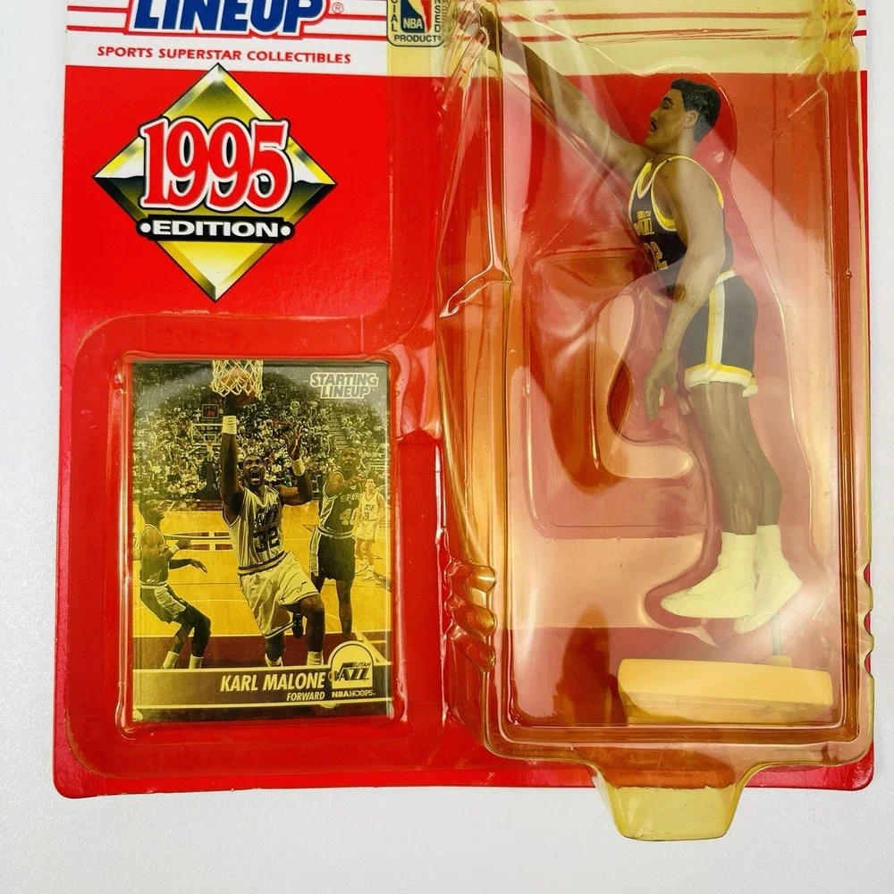 1995 Starting Lineup Karl Malone Utah Jazz SLU Kenner Sports Figure